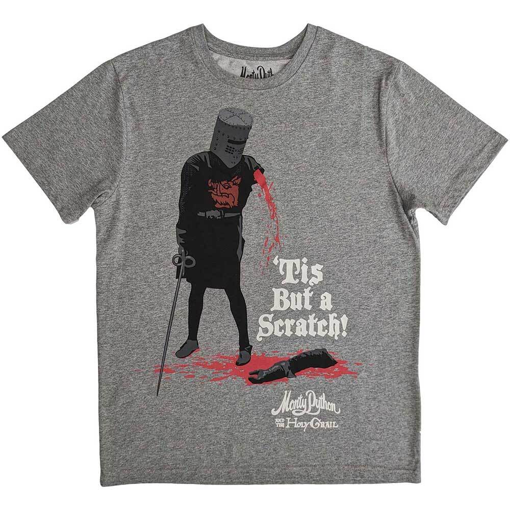 Monty Python Tis But A Scratch T-Shirt Grey New Unisex T-Shirt L
