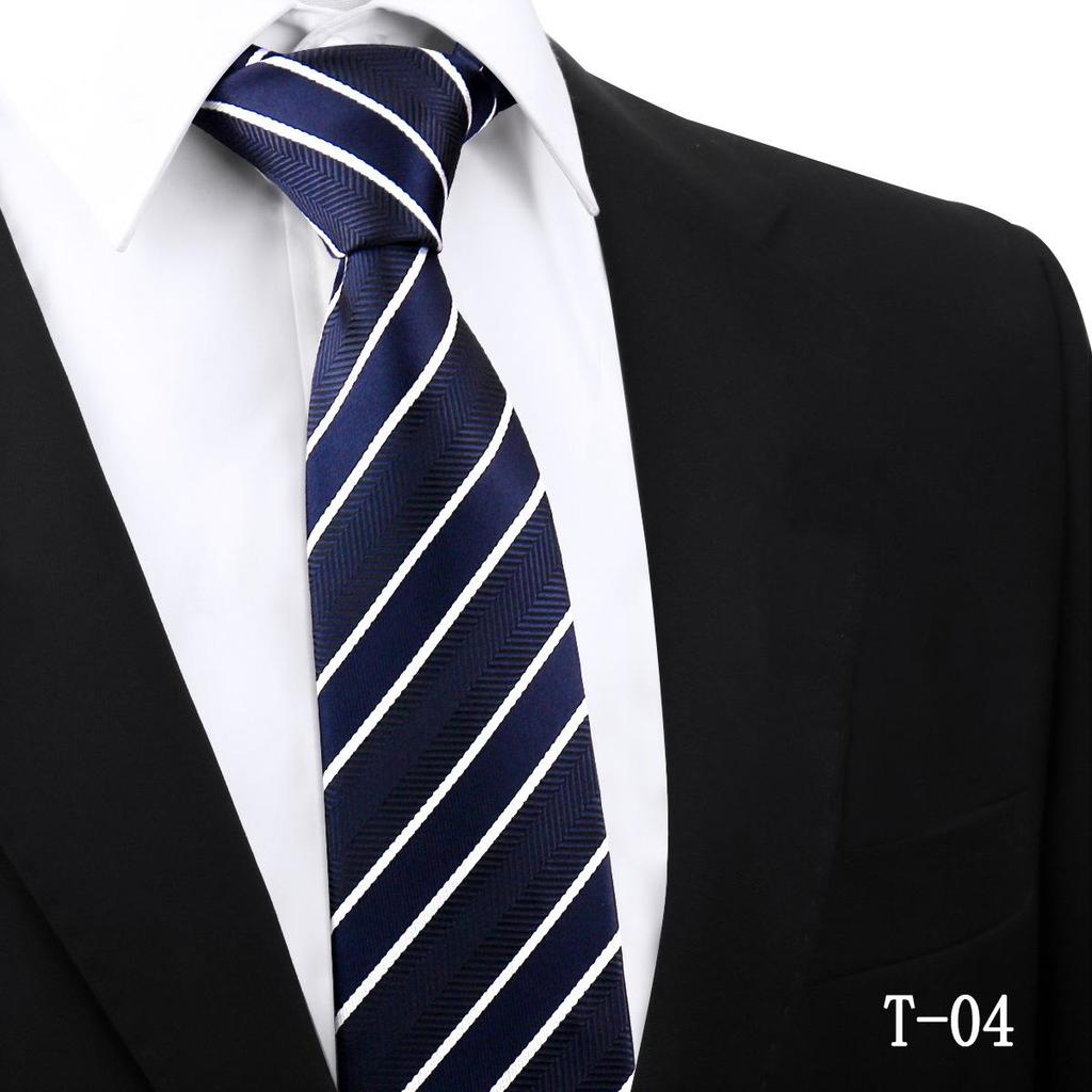 Handmade Paisley Stripe Jacquard Polyester Tie, 7.5cm
