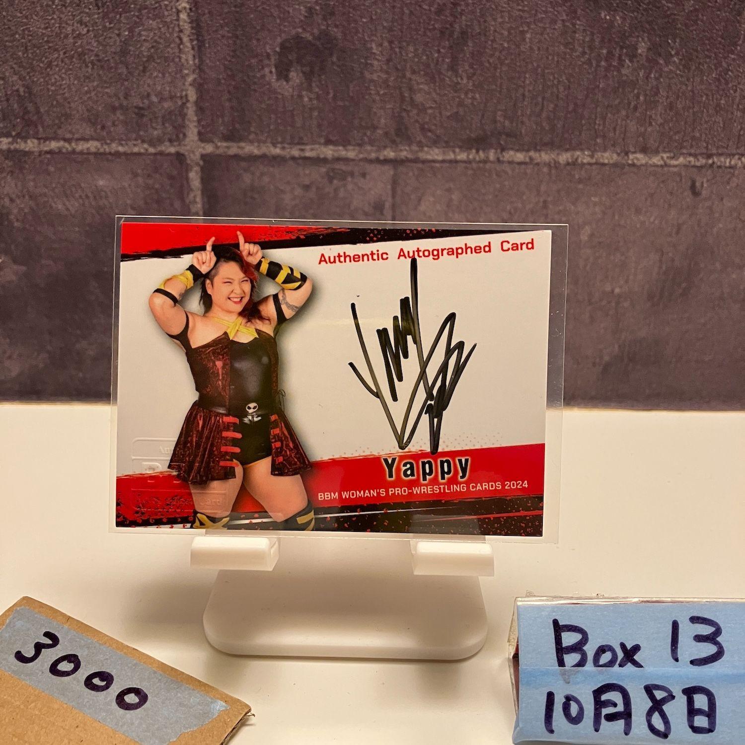 2024 BBM Yappy 085/100 Autographed Card Women s Pro Wrestling Card