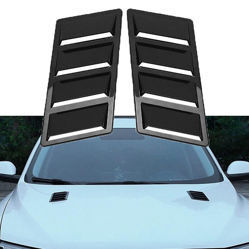 

1 пара Универсальный Автомобильный Внешний Передний Левый Правый Декоративный Корпус Стайлинг Подходит Для Большинства Автомобилей Крышка Вентиляционного Отверстия Капота Черная Отделка