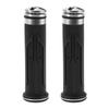 Motoforti Motorcycle Hand Grip Cover Rubber Aluminum Alloy Handlebar Grips for Motorcycle Scooter Bicycle ATV Black Universal