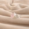 Natural Rose Quartz Gemstone 925 Sterling Silver Handmade Gift Designer Ring For Women RR-80-23