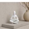 3D Printed Thinker Style Abstract Sculpture, Meditator Statue Collectible Figurines, Home Office Bookshelf Desktop Decor