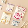 10PCS Storage Bag Transparent Zippered Storage Bag with Writing Label Area Moisture Resistant Organization Bag for Home Travel Packing