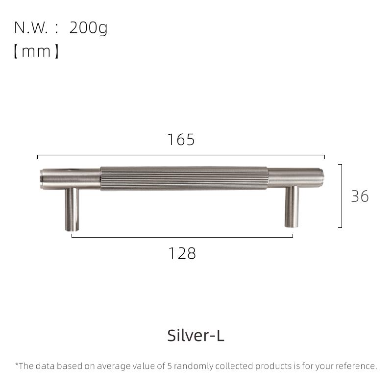 Dooroom Mässingsmöbelhandtag Borstad Nickelsilver Dragskåp Byrå Skåp Skåp Lådknappar Fingeravtrycksfria