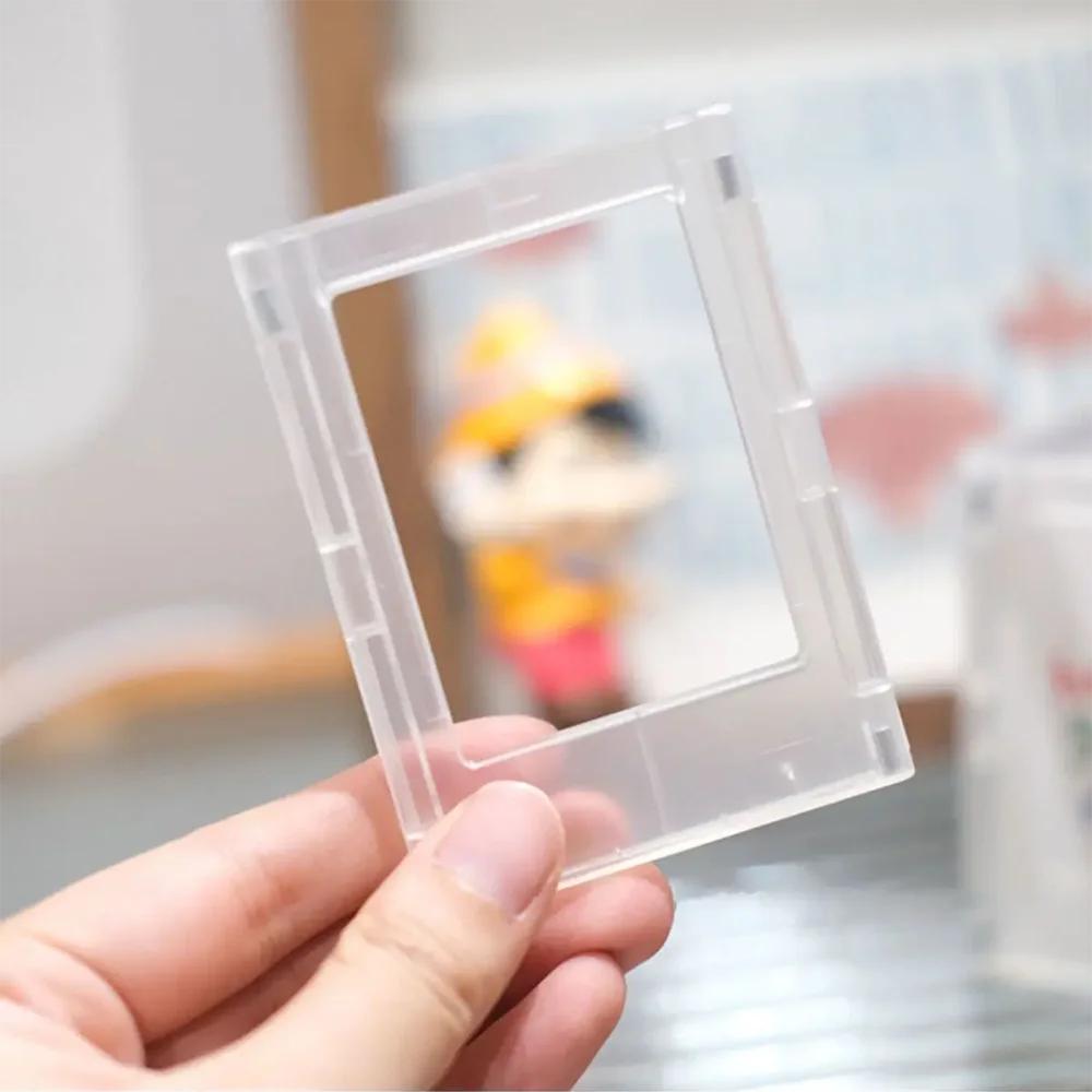 3-inch minimalist Polaroid photo frame with magnetic transparent acrylic photo card display, suitable for desktop display