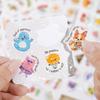 120PCS Encouraged Stickers Pun Homophonic Terrier Cartoon Fruit Cute Animal Kindergarten Enlightenment Kids Stickers