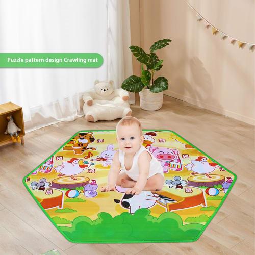Newborn Floor Mat | Hexagonal Soft Elastic Waterproof Crawling Mat, Educational Playpen, Round Hexagonal Baby Crawling Mat, Baby Crawling Mat, Ball Po