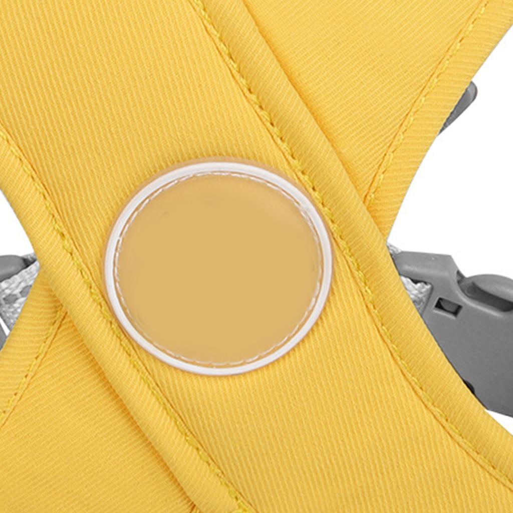 Dog Harness Leash Reflective Soft Padded Adjustable Choking Prevention Pet Vest Leash for Walking Training Yellow S