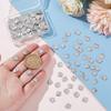 200Pcs 201 Stainless Steel Charms Heart Stainless Steel Color 10x8x0.7mm Hole: 1.2mm 200pcs/box