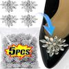 5pcs Shiny Shoes Clips Crystal Wedding Bride Shoes Decoration Women Girls High Heel Charms Rhinestones Buckle Shoes Accessories