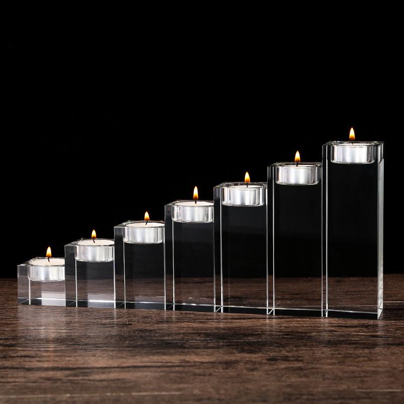 1PC Engraving Personalized Portrait Pattern, Crystal Candle Holder