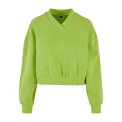 Urban Classics Womens/Ladies Cropped V Neck Sweatshirt
