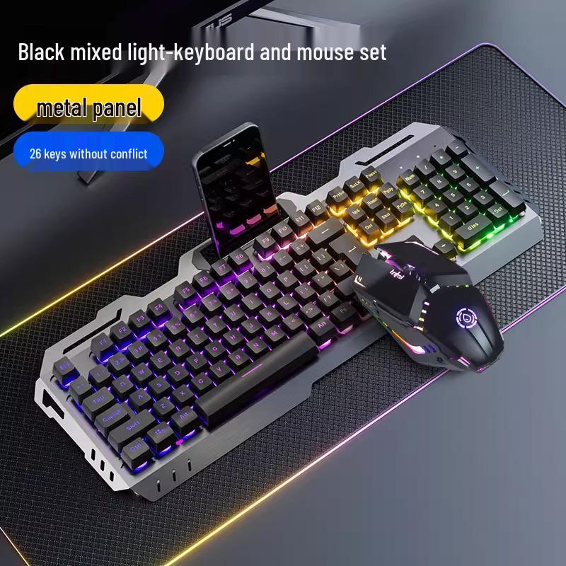 Maverick Mechanical Gaming Keyboard, Mouse, and Headset Set - Wired Esports Peripherals.