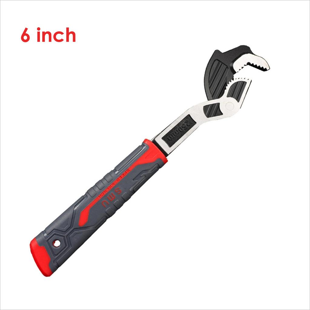 Adjustable Wrench Set 6/8/10 Inch, Self-Locking Multi-Size Grip Tool for Home, Car & Plumbing Repairs