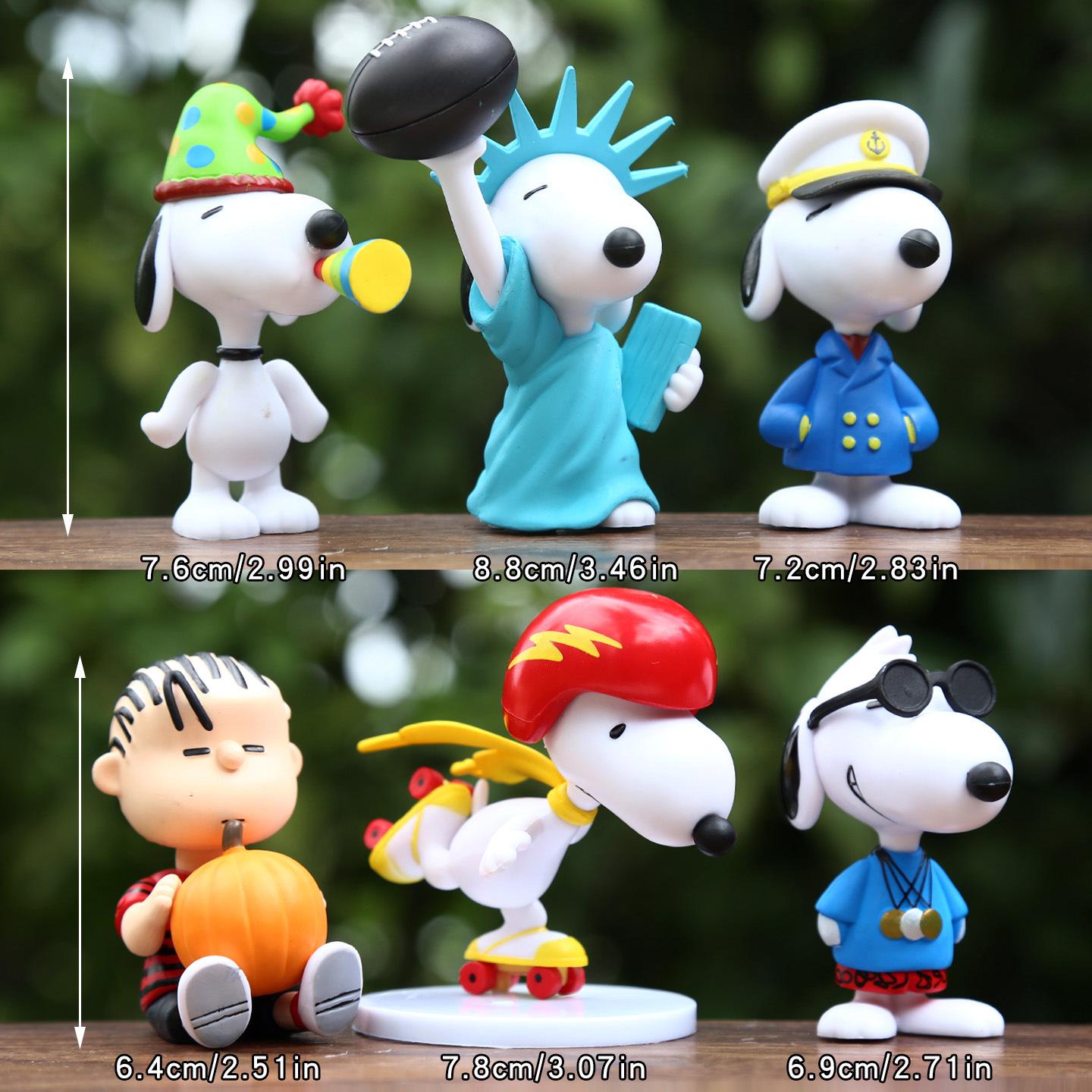 Charlie the White Dog: Cute Cartoon Peanut Puppy Figure Ornament Peanut puppy