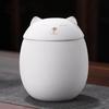 Cute Cat Tea Jar Ceramic Sealed Pot Storage Container Household Spice Jar Bulk Jar  Tea Pot Tea Box