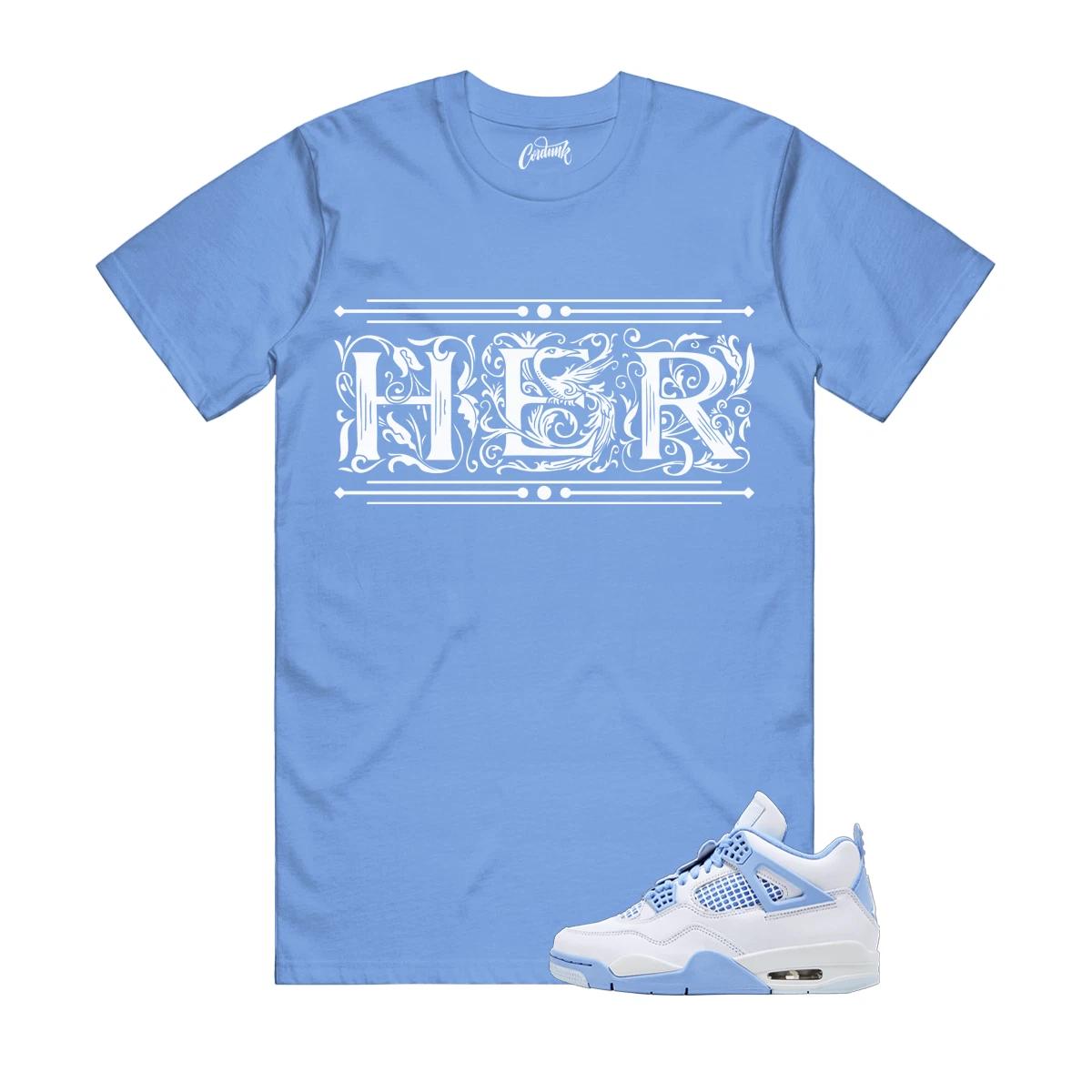 

4 Незабудка Белый Алюминий Синий Оттенок Carolina Футболка В Стиле HER 2XL