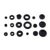 125pcs 18 Sizes Rubber Grommet Firewall Hole Plug Set Electrical Wire Gasket Assortment Kit