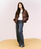 WACKY WILLY Women'S Semi-Wide Denim Pants Blue