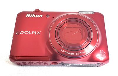 Nikon Digikaamera COOLPIX S6400 puutetundlik LCD 12x optiline suum, läikiv punane S6400RD