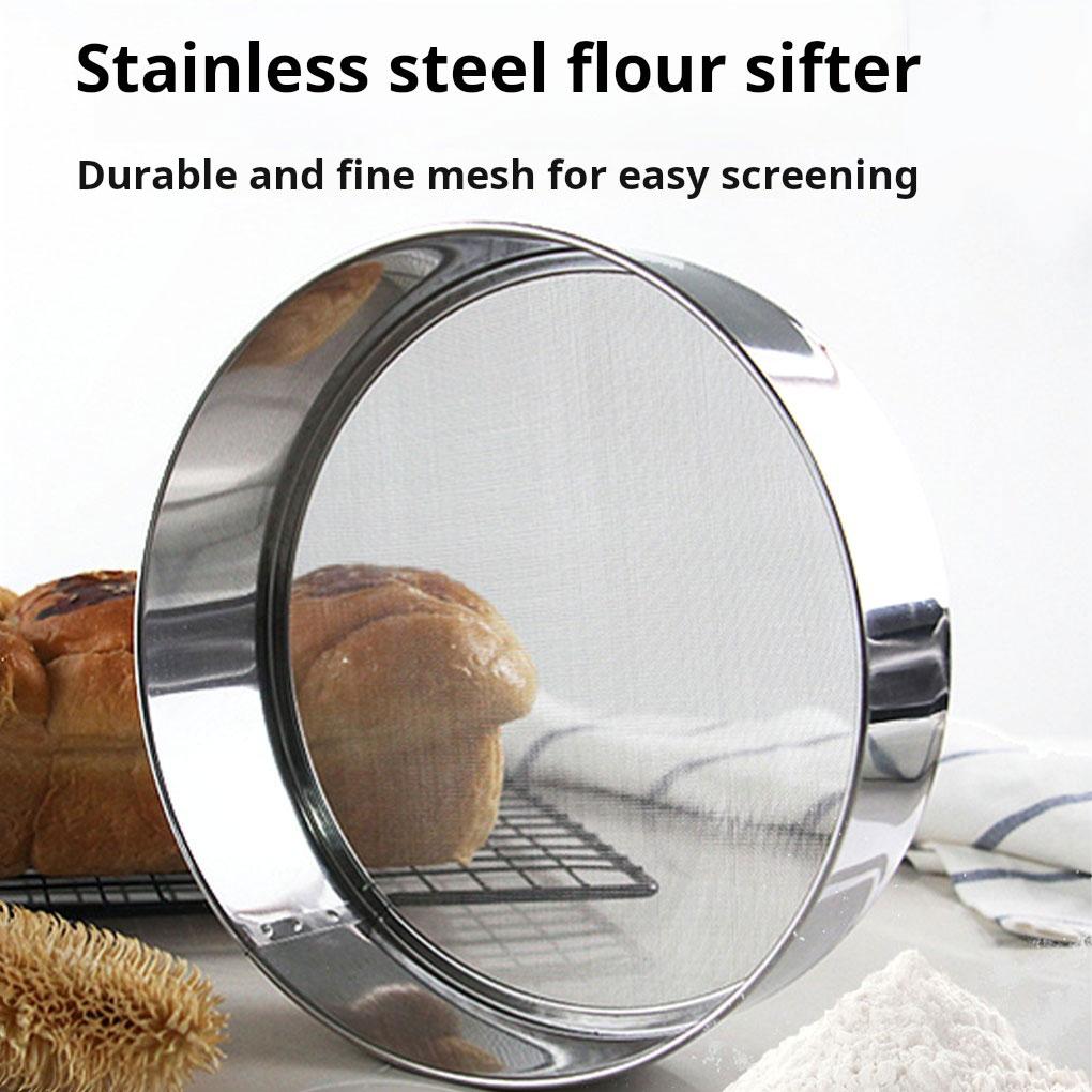 Stainless Steel Flour Sieve Durable And Practical For Baking Kitchen Sieve Stainless Steel For Flour