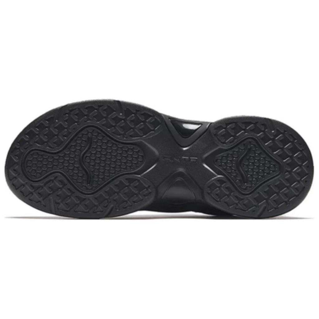 Anta Bunny Thick Sole Trendy Fashion Wear-Resistant Breathable Shock Absorbing Low-Top Casual Shoes Women sneaker Basic-Black 122438889U-2