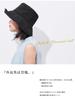 CHARM Wearable Parasol Rare UV Protection Blackout Hat Hat Summer 99.9% [Free Size/Black] Women's
