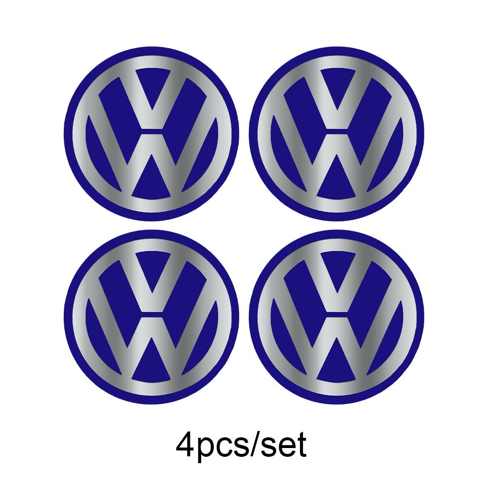 FD-1056/60/65mm 4pcs Car Styling Badge Logo Center Cap Wheel Hub Stickers Center Cover For Volkswagen MK6 Golf R GTI Jetta GTD Tiguan