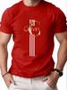 Unisex Mode T-Shirts Oberteile Sind Bedruckt mit Light Luxury Golddrucken Einfachen Linien und Metallischem Glanz Verweben Ein Hohes Gefühl