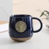 Peking University Bronze Medal Fish Scale Pattern Can Be Determined Copper Medal Coffee Cup Holiday Gift Water Cup Souvenir