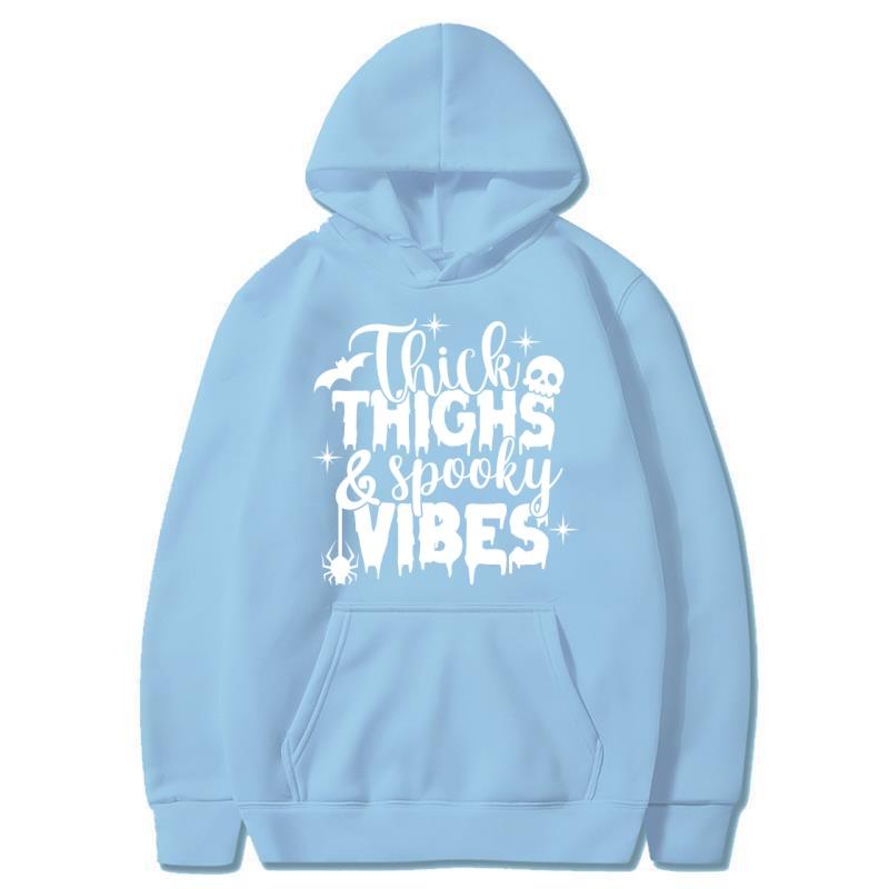 Halloween Herbst/Winter Neu Personalisierter Hoodie mit Buchstabenaufdruck Herrenmode Warmes Sweatshirt Lässige Streetwear Warmer Hoodie Geschenk