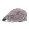 Men's Cotton Alphabet Embroidered Beret Summer Outdoor Sun Hat Cap Front Hat