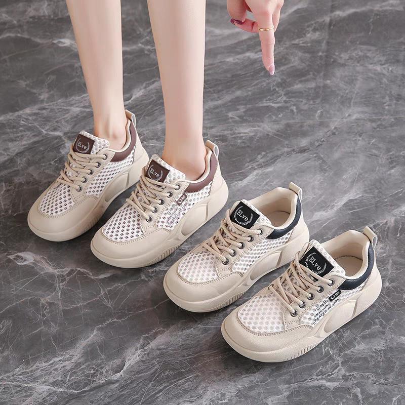 Mesh little white shoes women's summer thin breathable casual shoes popular versatile sports net shoes