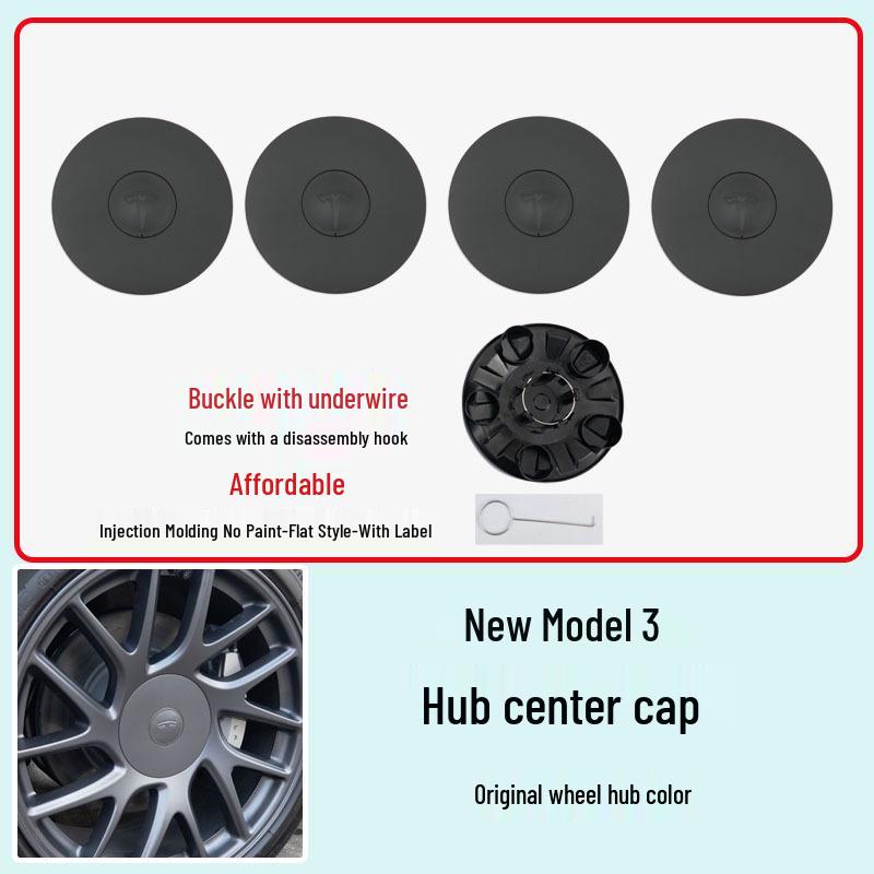 Schutzkappe für die Mittelbohrung für 18-Zoll-Reifen des Tesla Model 3