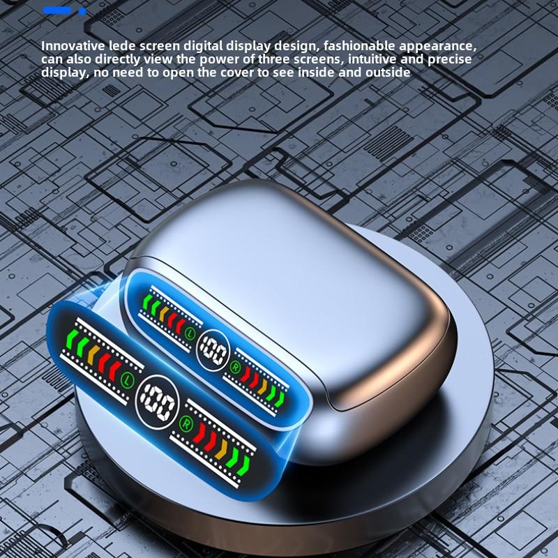 New Wireless Bluetooth Headset Tws Slide-cap In-ear Breathing Light Headset 5.3