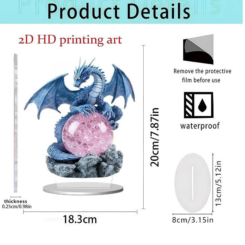 2D flaches Acryl-Display-Ornament für Heim- oder Bürodekoration – Geeignet für Tischplatten und Eingangsbereiche