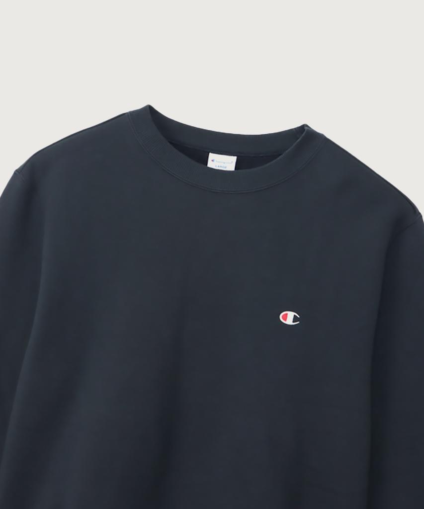 Champion C-Logo Regular Fit Crew Neck Sweatshirt Navy