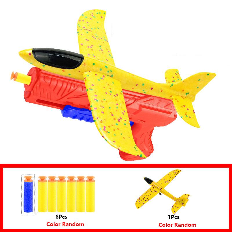 Kids 24cm Foam Plane Launcher Outdoor Toy for Boys Sport Catapult Game Children Girl Birthday Xmas Gifts