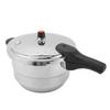 Pressure Cooker with Steaming Rack Stainless Steel Pressure Canner Compatible with Gas Induction