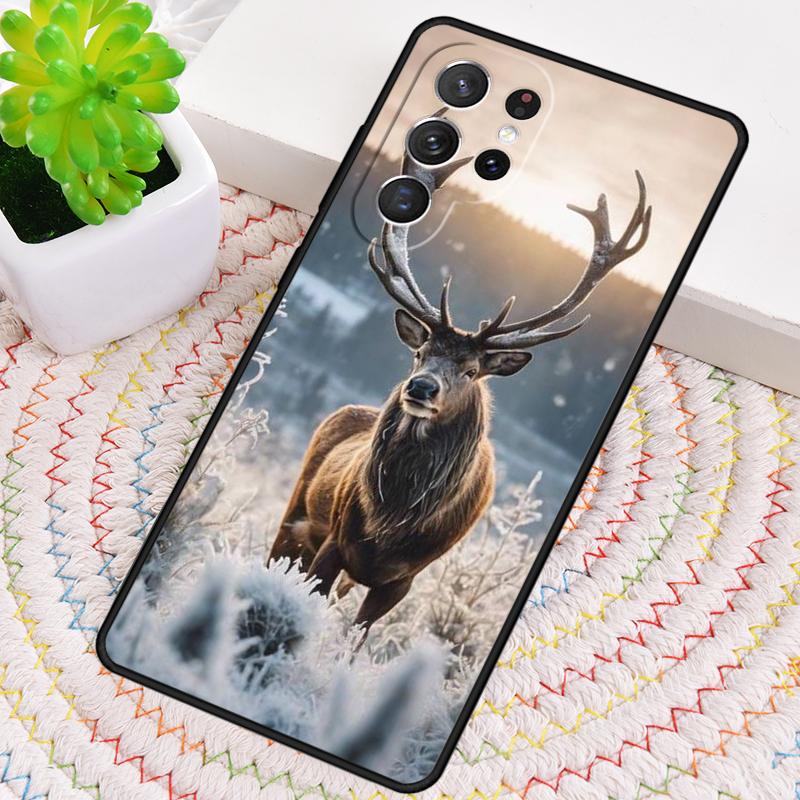Stag Male Reindeer Nature TPU Phone Case For Samsung Galaxy note 10 pro S26 S25 S24 S23 S22 Ultra Plus S21 FE S20 Cover