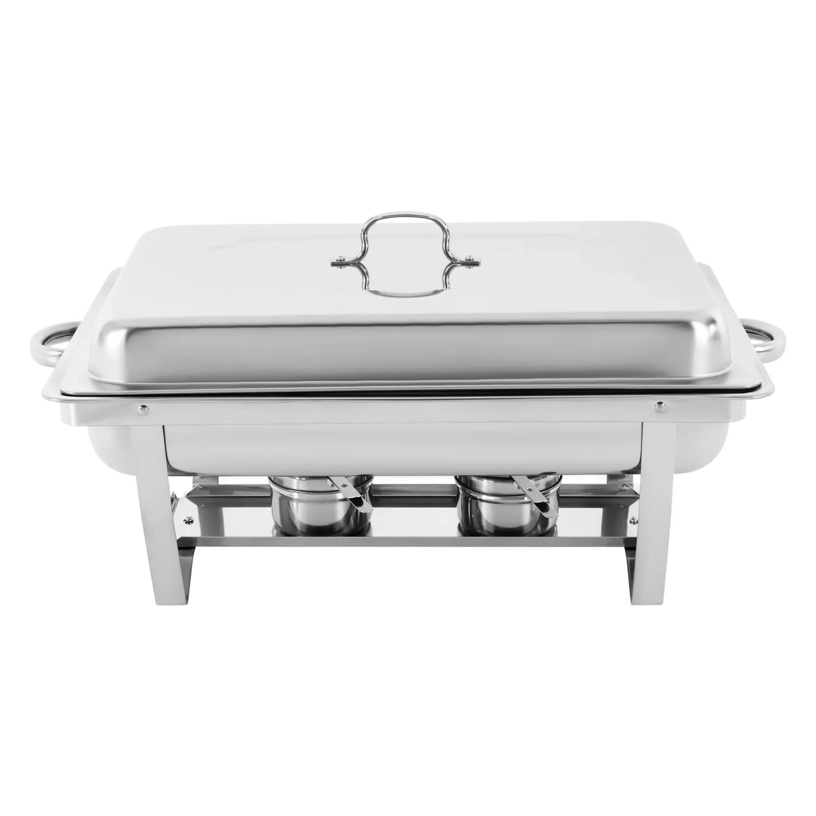 Stainless steel food thermal container,food warmer,gas stove heating plate,buffet food warming container,for catering&buffet use 3