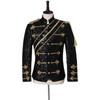 Michael Jackson-Inspired Sequined Performance Costume for Men – Stand Collar Rock Singer Outfit