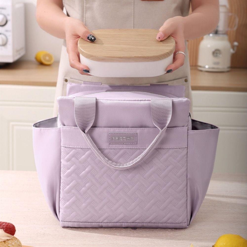 Thermal Insulated Lunch Bag Large Capacity Food Cooler Bag Convenient Picnic  Bag  Travel