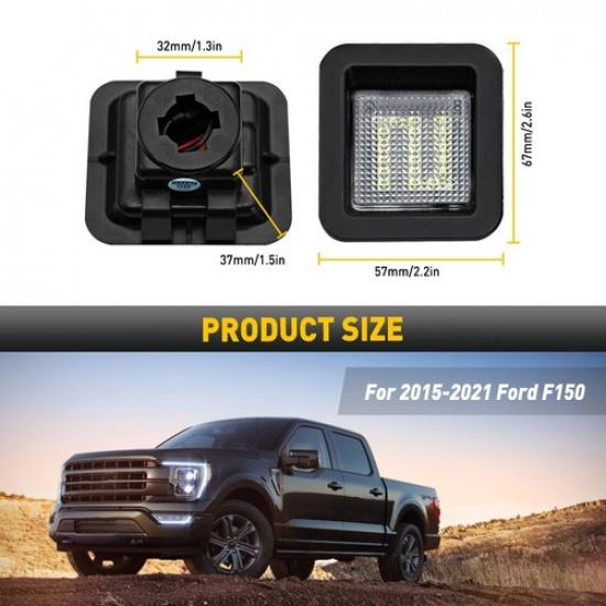 For 2015-21 Ford F-150 Bright White LED Tag License Plate Light Bulbs Bright EOA