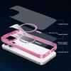 Luxury Wireless Charge Magsafe Phone Case for iPhone 17 16 15 14 13 Pro Max Plus Transparent Magnetic Electroplate Bumper Cover