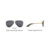 Louis Vuitton Grasa Metal Rana Gafas de Sol Estilo Piloto Unisex Gafas de Sol Gris Oscuro Z1172E
