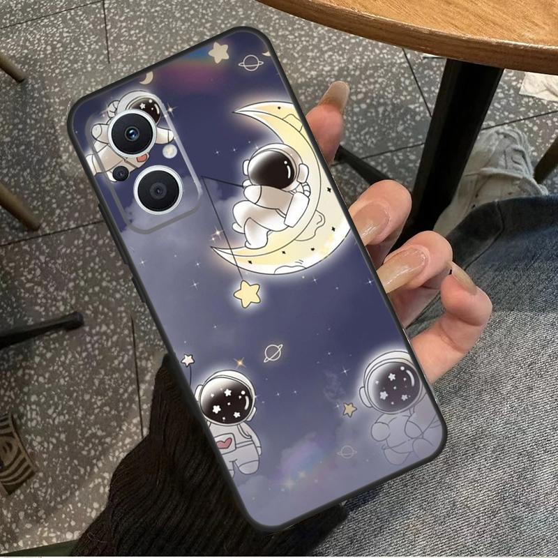 Cute Galaxy Astronaut For OPPO Reno 7 8 Lite 8T 14F 13F 11F 12F 10 11 12 13 14 Pro OPPO Find X9 X8 X5 X6 Pro Case