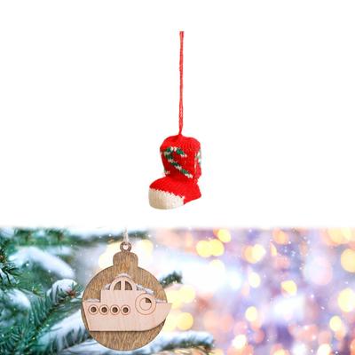 Weihnachtssocken-Hängeanhänger für Feiertagsdekoration