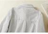 Artistic Cotton Linen Striped Long Sleeve Casual Loose Plus Size Shirt 2025
